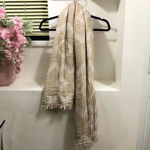 WILFRED 100% cotton lightweight Aritzia diamond mosaic blanket scarf
